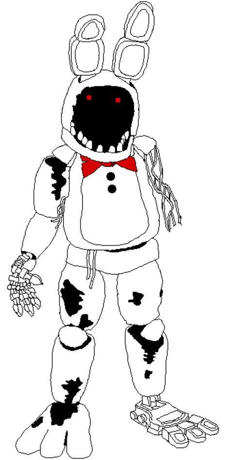 Fnaf Withered Bonnie Drawing