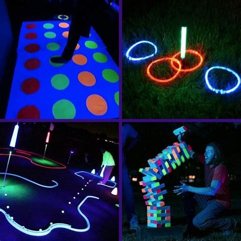 9 Blacklight And Glow In The Dark Game Night Ideas Container Water