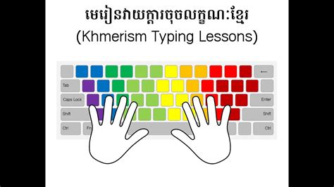 មេរៀនទី៣ មេរៀនវាយក្តារចុចលក្ខណៈខ្មែរ Khmerism Typing Lessons Youtube