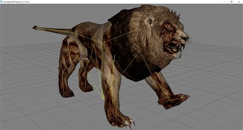 Animal Game Ready Lion Zombie 3d Cgtrader