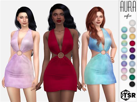Aura Dress By Sifix Created For The Sims 4 A Emily Cc Finds