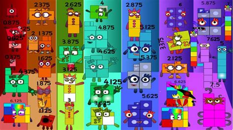 Numberblocks Band But More Eighths Up By 100 Remix Youtube
