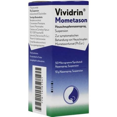 Vividrin Mometason Heuschn Nspr G Sp Sprst G Pzn Ebay