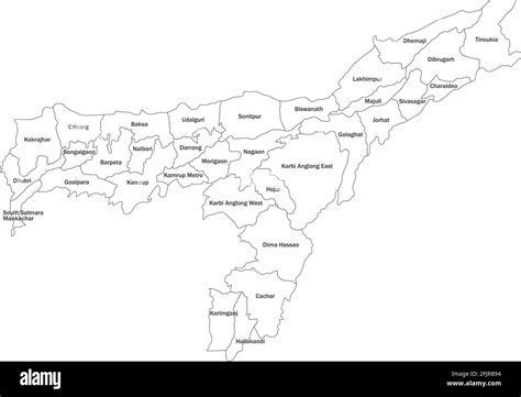 Assam Map Vector Hi Res Stock Photography And Images Alamy