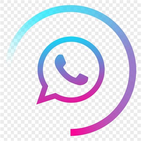 Hd Creative Circle Blue Gradient To Purple Whatsapp Icon Png Citypng