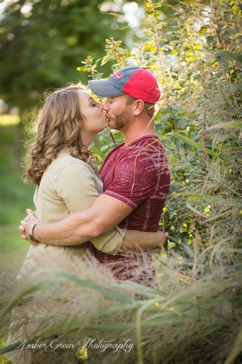 Country Outdoor Engagement Photography Cute Couple Kissing Pose Kissing Poses Cute Couples