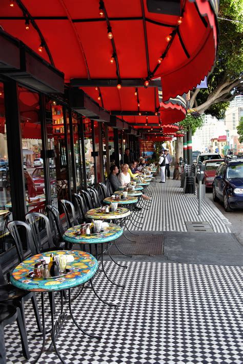 Outdoor Restaurant In North Beach Little Italy In San Francisco