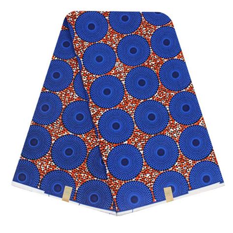 Royal Blue African Treasure Waxnigeria Fabricethnic Print Fabric