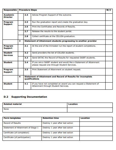 Documentation Procedure 10 Examples Format Pdf