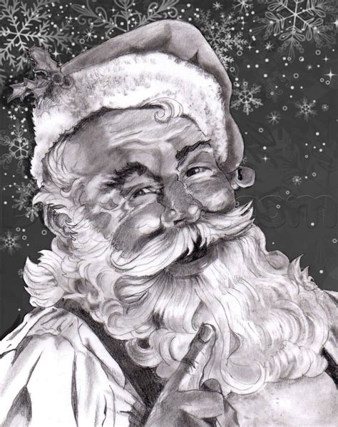 53 Best Pencil Drawings Of Santa With New Drawing Ideas Coloring