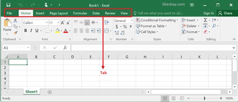What Is Tab In Excel