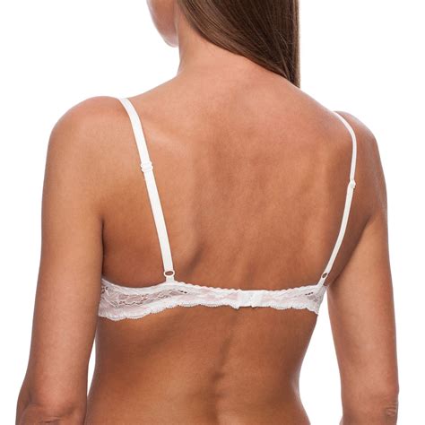 Sexy Bra Push Up Lace Plunge Low Back Sheer Underwire T Shirt Demi