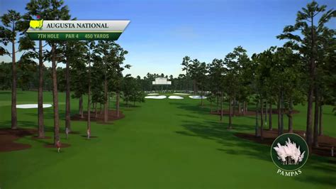 Course Flyover Augusta National Golf Clubs 7th Hole Youtube