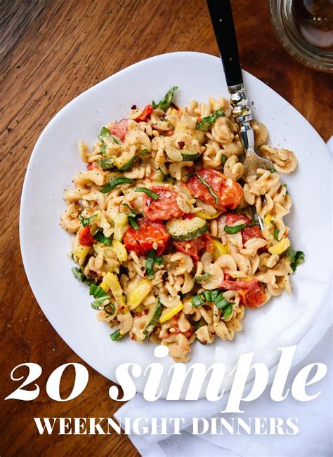 Simple Vegetarian Dinner Recipes Cookie And Kate Summer Pasta