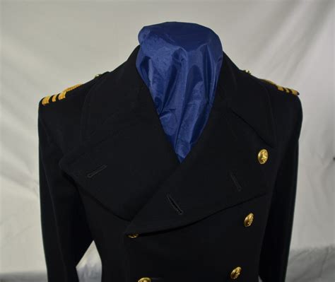 Royal Navy Officers Gieves Woolcashmere Dress Coat In Superb Condition