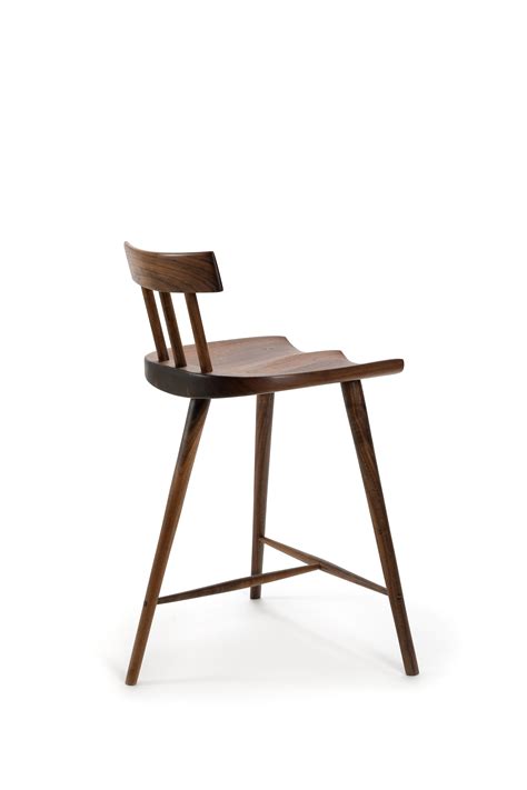 The fifth leg often isn't photographed because they don't look great. Walnut Three-legged stool. toroamigo | Furniture chair ...