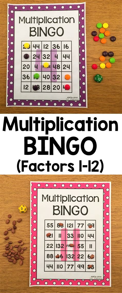 Multiplication Bingo These Bingo Games Are Perfect For Reinforcing
