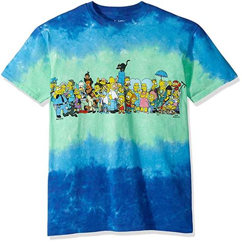 The Simpsons Cast Tie Dye T Shirt