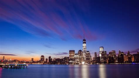 New York City Skyline Wallpaper 4k Wide Screen Wallpaper