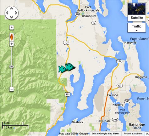 Quilcene River Fishing Access Maps Reports