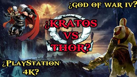 God Of War 4 Kratos Vs Thor Ps4 Pro Youtube