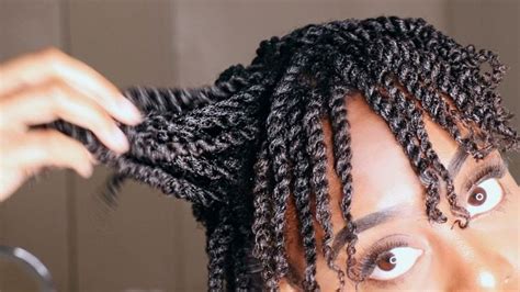 .all the way to kinky and curly natural hairstyles for black girls as well as unique protective styles like short senegalese twist styles. How To: Mini Twist on Short Natural 4b/4c Hair | GLORIA ...
