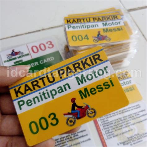 Kartu Parkir Kartu Parkir • Pusat Cetak Id Card Murah Tangerang