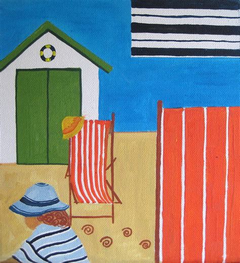 The Beach Hut Painting By Pat Barker