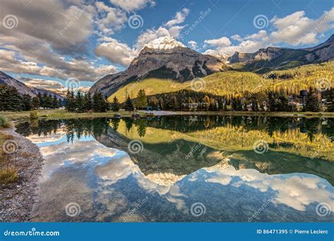 The Town Of Field In British Columbia Stock Image Image Of Snow
