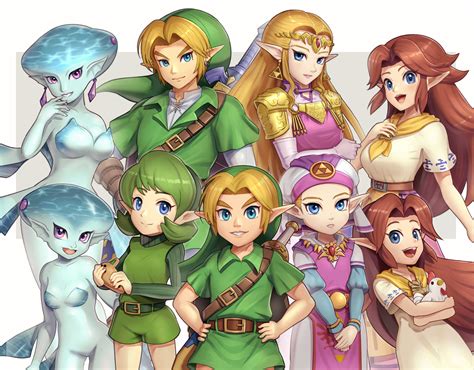 Link Princess Zelda Saria Malon Babe Zelda And More The Legend Of Zelda And More