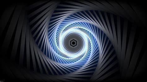 Spiral Glow Abstraction Hexagon Rotation 4k Hd Wallpaper