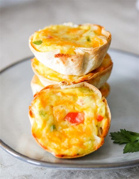 Mini Egg And Cheese Tortilla Cups Gimme Delicious