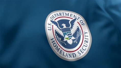 United States Department Of Homeland Security Flag 4k Motion Graphics