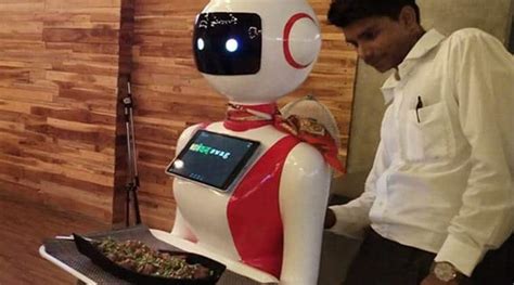 robots serve food at this ahmedabad restaurant ahmedabad news the indian express