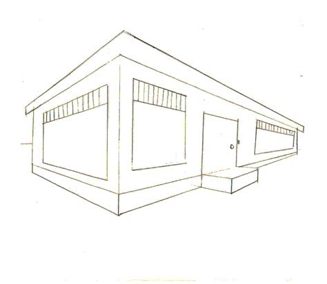 Two Point Perspective Building Drawing At Getdrawings Free Download