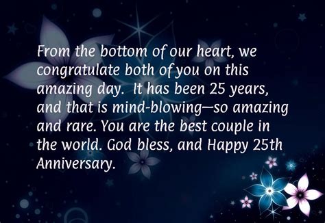 Happy 25th Wedding Anniversary Wishes