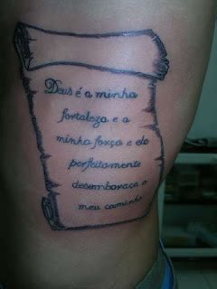 Maybe you would like to learn more about one of these? Angel´s Tattoo Art: Pergaminho e salmo