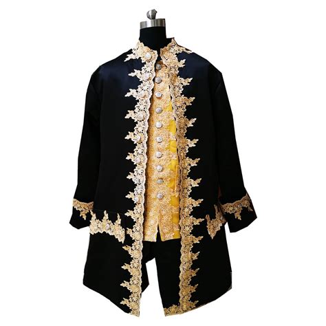 D 395 Black Victorian Civil War Mens Period Costume Medieval