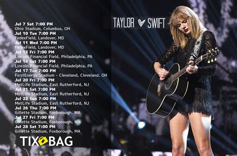 Dont Miss Taylor Swift Reputation Tour All Date On Sale Buy