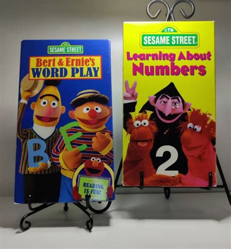 Sesame Street Vhs Bert And Ernies Word Play Vhs Leaning With Numbers