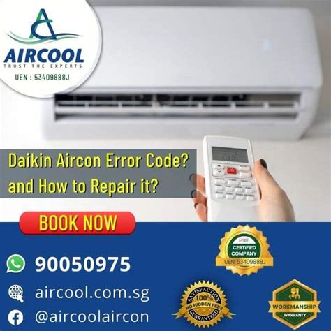 Daikin Aircon Error Code And How To Repair It Aircool Aircon