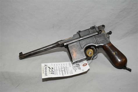 Dewatted Mauser Oberndorf Model C96 Broomhandle Small Ring 763