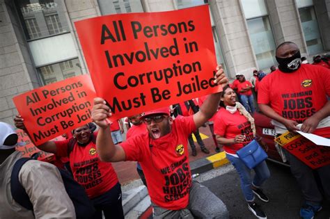 South Africa Trade Unions Protest Job Losses Wage Cuts Business And