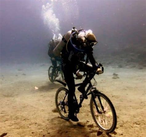 Underwater Cycling While Scuba Diving With Gobeepbeep Beep