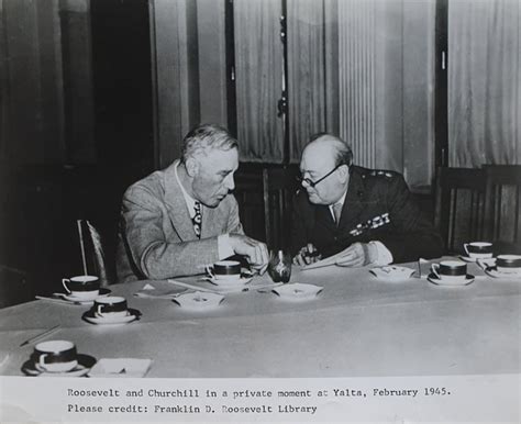 Press Photo 1945 President Roosevelt And Prime Minister Catawiki