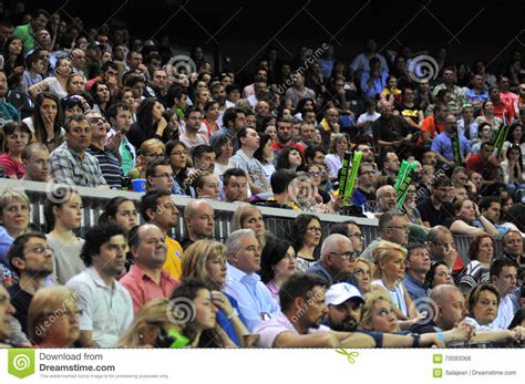 Crowd Of People At A Tennis Match Editorial Stock Photo Image Of