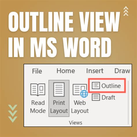 How To Use Outline View In Ms Word Swentor
