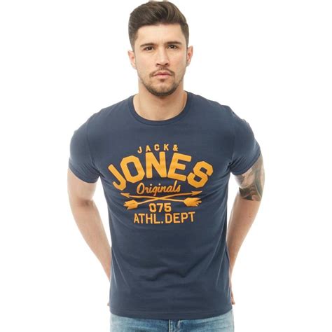 Buy JACK AND JONES Mens Joe T-Shirt Dress Blue