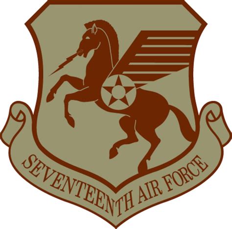 17th Air Force Shield Desert