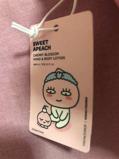 New Sweet Apeach Cherry Blossom Hand And Body Lotion The Faceshop